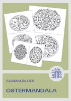 Vorschau - Arbeitsblätter - Ausmalbilder Ostern // Ostermandala - Deckblatt