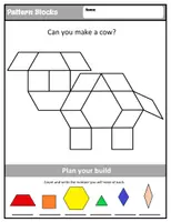 Προεπισκόπηση - Φύλλα εργασίας - Animal Pattern Block Printables - Σελίδα 2