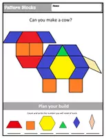 Προεπισκόπηση - Φύλλα εργασίας - Animal Pattern Block Printables - Σελίδα 3