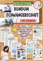 Vorschau - Unterrichtsreihen - Themenheft - rundum Schwangerschaft / Kinderwunsch / Abort / Abtreibung / Familienplanung mit Lösung (Klasse 7/8/9) - Deckblatt