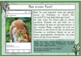 Vorschau - Arbeitsblätter - Escape Room - Atlasarbeit Ostern - Seite 1