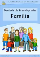 Vorschau - Arbeitsblätter - Familie (DaF/DaZ/Deutsch, Lernwerkstatt) - Deckblatt