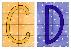 Vorschau - Stationenlernen - Buchstabenpuzzle A-Z für Buchstabenstationen - Seite 2