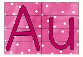 Vorschau - Spiele - Buchstabenpuzzle Besondere Laute für Buchstabenstationen - Seite 1