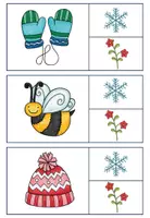 Vorschau - Bildkarten - Klammerkarten Frühling & Winter (Jahreszeiten) Fördermaterial - Seite 2