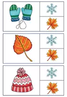 Vorschau - Bildkarten - Klammerkarten Herbst & Winter (Jahreszeiten) Fördermaterial - Seite 2