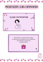 Vista previa - Presentaciones - PRESENTACIÓN CLARA CAMPOAMOR - Portada