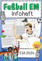 Vorschau - Arbeitsblätter - Fußball EM 2024 in Deutschland / Infoheft - Deckblatt