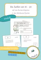 Vorschau - Arbeitsblätter - Die Zahlen von 10-20 mit den Rechenstäbchen - Deckblatt