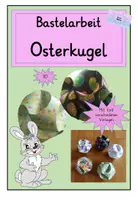 Vorschau - Mal- und Bastelvorlagen - Frühling: Bastelarbeit Ostern : Kugel - Deckblatt