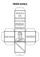 Vista previa - Manualidades / Dibujos para colorear - DADO DE FRIDA KAHLO - página 2