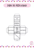 Vista previa - Manualidades / Dibujos para colorear - DADO DE FRIDA KAHLO - Portada