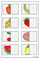 Vorschau - Fördermaterial/Inklusion - Klettmappe, Lebensmittel, Hälfte, Förderung - Seite 2
