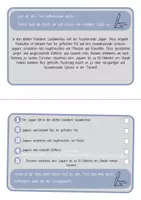 Vorschau - Arbeitsblätter - Lesen lernen Klasse 1 DaF Grundschule Wendekarten Leseverstehen Klasse 2 - Seite 1