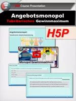 Vorschau - Fördermaterial/Inklusion - H5P Angebotsmonopol 1: Tabellarische Gewinnmaximierung - Deckblatt