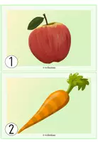 Vorschau - Arbeitsblätter - Lesespaziergang Obst und Gemüse - Seite 1