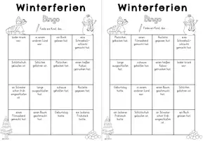 Vorschau - Arbeitsblätter - Bingo Winterferien - Seite 3