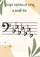 Προεπισκόπηση - Πλάνο μαθήματος / Υλικό για τον εκπαιδευτικό - Σειρά διέσεων και υφεσεων στο κλειδί του ΦΑ - Σελίδα 1