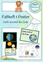 Vorschau - Arbeitsblätter - Faltheft und Poster - Schöpfung (Gott erschuf die Welt) - Deckblatt