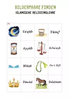 Vorschau - Arbeitsblätter - Bilderpaare finden - PROPHETEN des Islam - Spiel - Seite 2