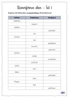 Vorschau - Arbeitsblätter - Übungen zu unregelmäßigen ÖWB-Stammformen (inkl. Online-Übungen) - Seite 1