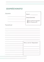Vorschau - Anderer Materialtyp - Vorlage - Gesprächsnotiz für Elterngespräch - Deckblatt