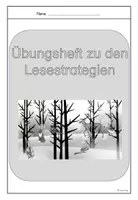 Vorschau - Arbeitsblätter - Übungsheft: Lesestrategien Tiere im Winter - Seite 1