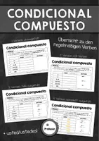 Vorschau - Arbeitsblätter - Condicional compuesto - Übersicht zur Bildung - Deckblatt