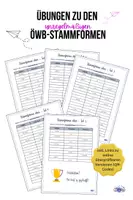Vorschau - Arbeitsblätter - Übungen zu unregelmäßigen ÖWB-Stammformen (inkl. Online-Übungen) - Deckblatt
