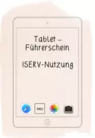 Vorschau - Unterrichtsreihen - Tablet-Führerschein I ISERV-Nutzung I Grundlagen - Deckblatt