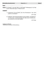 Vorschau - Klassenarbeiten - Klausur Gedichtvergleich Unterwegs sein Reisemotiv - Deckblatt