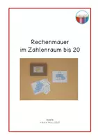 Vorschau - Aufgabenkarten - Rechenmauern im Zahlenraum bis 20 - Deckblatt