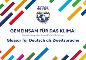 Vorschau - Anderer Materialtyp - Glossar für "Gemeinsam für das Klima!" (DaZ) - Deckblatt