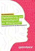 Vorschau - Stundenentwürfe - Digitalisierung und Nachhaltigkeit – ein Widerspruch? (Sek I & II) - Deckblatt