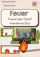 Vorschau - Interaktives Material - Interaktives Quiz - Feuer: Freund oder Feind? - Deckblatt