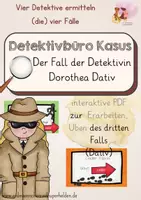 Vorschau - Interaktives Material - Dativ - ein Fall für das Detektivbüro Kasus - Deckblatt