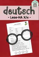 Vorschau - Arbeitsblätter - Lese-Hausaufgabe X/x (passend zu TINTO) - Deckblatt