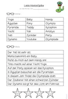 Vorschau - Arbeitsblätter - Lese-Hausaufgabe Y/y (passend zu TINTO) - Seite 2