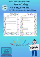 Vorschau - Stundenentwürfe - Zukunftstag - Girl's day / Boy's day - Deckblatt