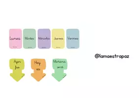 Vista previa - Refuerzo / NEE / Materiales de apoyo - Dias de la semana - material manipulativo - página 3