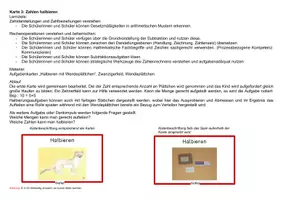 Vorschau - Aufgabenkarten - Aufgabenkarten: Halbieren im Zahlenraum bis 20 - Seite 1