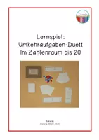 Vorschau - Spiele - Lernspiel: Umkehraufgaben-Duett im Zahlenraum bis 20 - Deckblatt