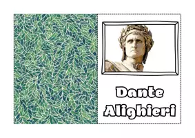 Vista previa - Tarjetas / Manipulativos - Folleto sobre Dante Alighieri y la Divina Commedia en italiano - página 1