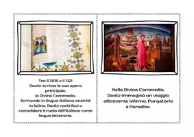 Vista previa - Tarjetas / Manipulativos - Folleto sobre Dante Alighieri y la Divina Commedia en italiano - página 3