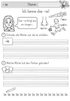 Vorschau - Arbeitsblätter - Komplettpaket Schwierige Buchstaben - St / Sp / ng / nk / ß / ss / ie / ch / ck /pf - Seite 3