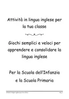 anteprima - Esercizi - Attività in lingua inglese per la tua classe - Pagina 1