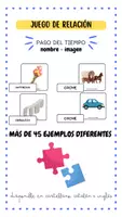 Vista previa - Juegos / Gamificación - JUEGO RELACIONAR IMAGEN - NOMBRE SOBRE EL PASO DEL TIEMPO - Portada