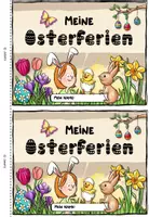 Vorschau - Arbeitsblätter - Miniheft Osterferien Reflexion (Klasse 1–2) – Lesen, Malen & Schreiben | Ferienheft Grundschule - Seite 1