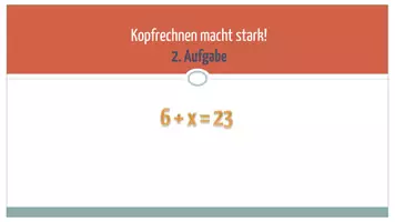 Vorschau - Präsentationen/Tafelbilder - Kopfrechenpowerpoint 4 mit 10 Aufgaben und Lösung - Seite 2