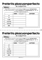 Vorschau - Arbeitsblätter - Pretérito pluscuamperfecto de subjuntivo - Übersicht zur Bildung - Seite 2